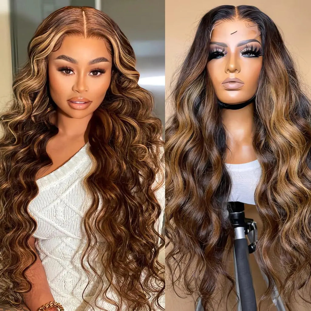 Mariska 427 Body Wave Lace Front Wigs Human Hair for Black Women 13X4 Honey Blonde Wig Human Hair HD Lace Frontal Wig Fluffy Natural